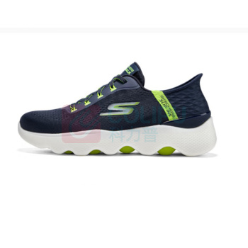 斯凯奇 Skechers 闪穿鞋男士一脚蹬健步鞋缓震软底舒适运动鞋透气休闲健身鞋 216410 39/39.5/40/41/42/42.5/43/44/44.5 (海军蓝色/黑色/灰色 随机发货)