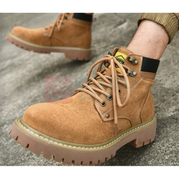 海澜之家 HLA 马丁靴 黄色 