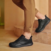 斯凯奇 Skechers 男士绑带商务休闲鞋透气耐磨210835 全黑色BBK 43