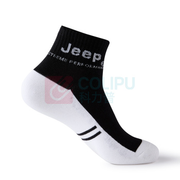 Jeep 男式中筒袜(6双) P333078807 均码24-26CM 抑菌防臭、无异味、耐汗、耐摩擦、不褪色