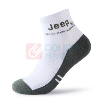 Jeep 男式中筒袜(6双) P333078807 均码24-26CM 抑菌防臭、无异味、耐汗、耐摩擦、不褪色