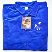 威特仕 焊接防护服 33-6830-XXL (蓝色) 火狐狸上身