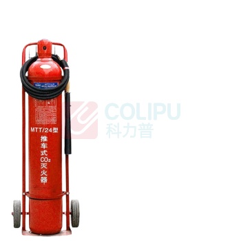 洪湖 合金钢CO2推车式气体二氧化碳灭火器 MTT/24 24KG