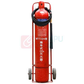 洪湖 合金钢CO2推车式气体二氧化碳灭火器 MTT/24 24KG