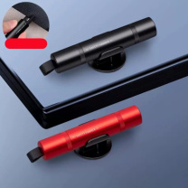 领美 车载破窗器 机身总长约92mm (中国红/深空黑) 底座宽度约32mm