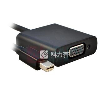 酷比客 L-CUBIC Mini DisplayPort转VGA转接线 LCCPMDPVGABK 0.2米 (黑色)