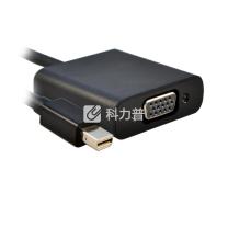 酷比客 L-CUBIC Mini DisplayPort转VGA转接线 LCCPMDPVGABK 0.2米 (黑色)