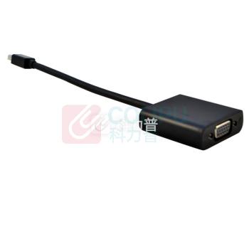 酷比客 L-CUBIC Mini DisplayPort转VGA转接线 LCCPMDPVGABK 0.2米 (黑色)