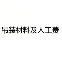 投影幕 吊装材料及人工费 吊装材料及人工费