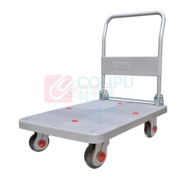 连和 超静手推车 PLA300-DX 900*600*890MM (灰色) 尼龙支架天然橡胶轮 承重:300KG