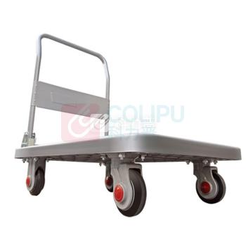 连和 超静手推车 PLA300-DX 900*600*890MM (灰色) 尼龙支架天然橡胶轮 承重:300KG