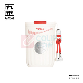 九木杂物社 MG SHOP 可口可乐联名款徽章保温杯(旋律白) (多色)