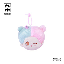 九木杂物社 MG SHOP 毛绒团子挂件-蓝白 (个)