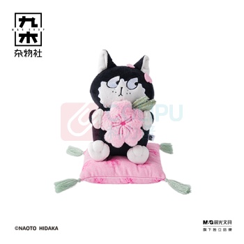 九木杂物社 MG SHOP 九木×歪眼猫PINK限定毛绒摆件 (多色)
