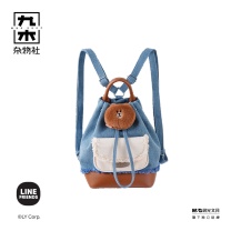 九木杂物社 MG SHOP 九木LINE FRIENDS又活一天抽绳双肩包 (多色)