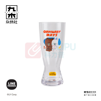九木杂物社 MG SHOP 九木LINE FRIENDS又活一天玻璃杯 (多色)