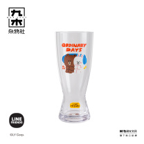 九木杂物社 MG SHOP 九木LINE FRIENDS又活一天玻璃杯 (多色)