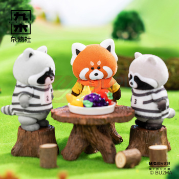 九木杂物社 MG SHOP FUZZY BEAN 小虎森邻系列手办盲盒 (多色)