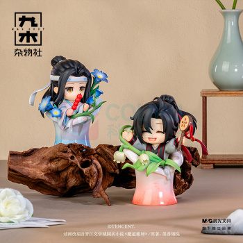 九木杂物社 MG SHOP 《魔道祖师》动画瓷韵花语Q版手办盲盒 (多色)