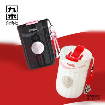 九木杂物社 MG SHOP 可口可乐联名款徽章保温杯(旋律白) (多色)