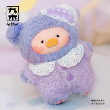 九木杂物社 MG SHOP 罐头猪LuLu - 「梦里什么都有」系列胶脸毛绒挂件盲盒 (多色)