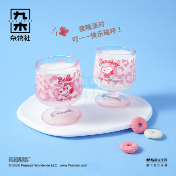 九木杂物社 MG SHOP 九木×PEANUTS PINK ME大容量吸管杯 (多色)