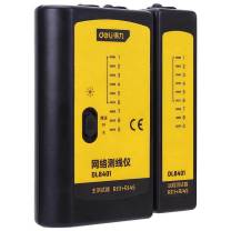 得力工具 DL8401网络测线仪黄RJ11+RJ45
