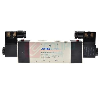 亚德客 AIRTAC AirTAC 双控5通电磁阀,AC220V 4V420-15-A