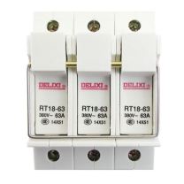 德力西电气 DELIXI ELECTRIC DELIXI 熔断器底座,RT18-63 3P 座 RT1863Z3