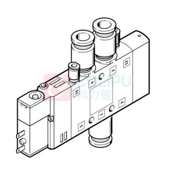 费斯托 两位五通单电控电磁阀 CPE14-M1BH-5LS-QS-8196914