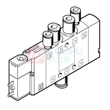 费斯托 两位五通单电控阀 CPE10-M1BH-5LS-QS-4