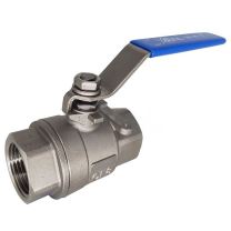 埃帝尔 两片式304不锈钢球阀，NPT内螺纹，DN40，1-1/2"，1000PSI，64KG
