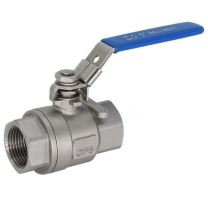 埃帝尔 两片式附锁304不锈钢球阀，PT内螺纹，DN20，3/4"，1000PSI，64KG