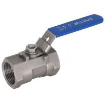 埃帝尔 一片式附锁316不锈钢球阀，PT内螺纹，DN8，1/4"，1000PSI，64KG