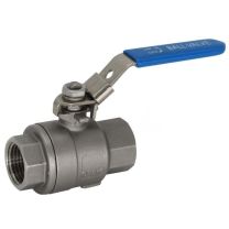 埃帝尔 两片式附锁316不锈钢球阀，PT内螺纹，DN25，1"，1000PSI，64KG