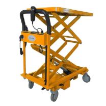 虎力 双剪电动撑杆式升降平台车，载重：150KG 台面尺寸910X610mm，LA150D-02