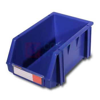 力王 组立背挂零件盒 PK-002蓝色 240×150×124mm 蓝色(含1张标签纸 1个透明标签牌 4根立柱) 1个