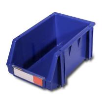 力王 组立背挂零件盒 PK-002蓝色 240×150×124mm 蓝色(含1张标签纸 1个透明标签牌 4根立柱) 1个