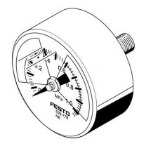 费斯托 压力表 MA-40-1,0-R1/8-MPA-E-RG 0至1Mpa,R1/8