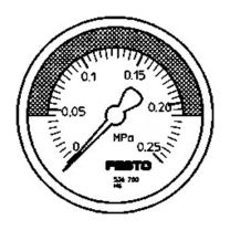 费斯托 压力表 MA-50-0,25-R1/4-MPA-E-RG 0至0.025Mpa,R1/4