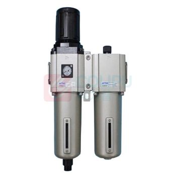 亚德客 AIRTAC 二联件 GFC600-25-A-F1 PT1" 1.5-9bar 40μm 方形压力表