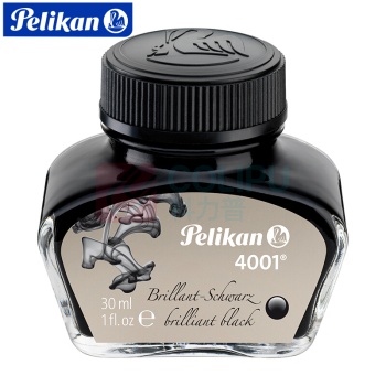 百利金 百利金（Pelikan）4001非碳素墨水钢笔水30ml 亮黑 小瓶亮黑