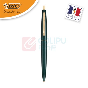 比克 BiC BIC比克 Clic Gold圆珠笔PenBeat（0.7mm黑-橄榄绿笔杆）文具 办公签字笔学生顺滑原子笔 橄榄绿