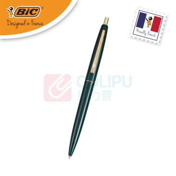 比克 BiC BIC比克 Clic Gold圆珠笔PenBeat（0.7mm黑-橄榄绿笔杆）文具 办公签字笔学生顺滑原子笔 橄榄绿