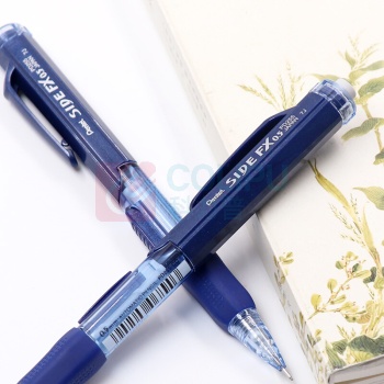 派通 Pentel 日本派通（Pentel）侧按压自动铅笔0.5mm活动铅笔PD255蓝色笔杆 蓝杆 0.5mm 单支装