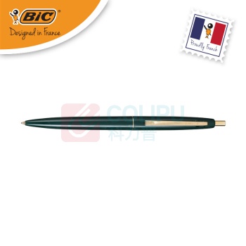 比克 BiC BIC比克 Clic Gold圆珠笔PenBeat（0.7mm黑-橄榄绿笔杆）文具 办公签字笔学生顺滑原子笔 橄榄绿